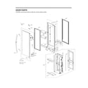 LG LRFDS3016D/00 refrigerator door parts diagram