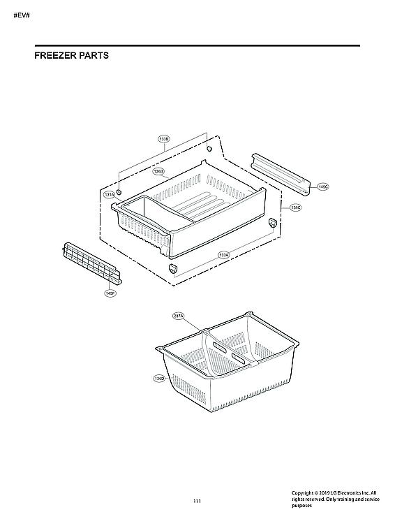 LG LRFXS2503D/00 freezer parts diagram