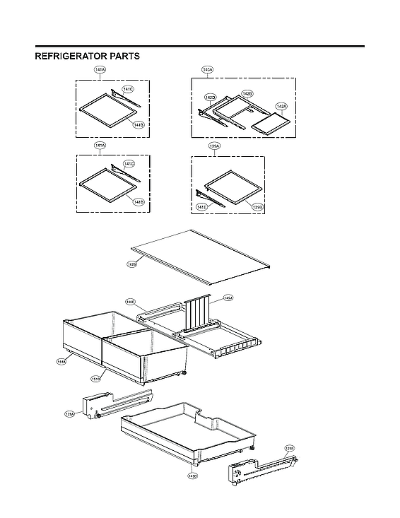 LG LRFXS2503D/00 refrigerator parts diagram