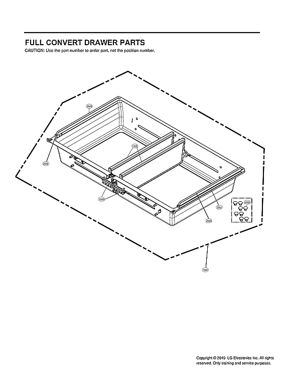 LG LRMDC2306D/00 full convert drawer parts diagram