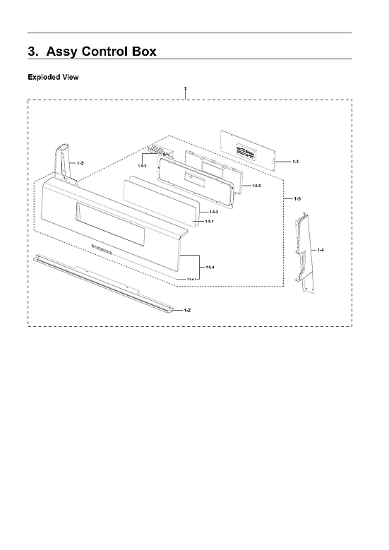 Samsung NX58R4311SS/AA-00 control box assy diagram