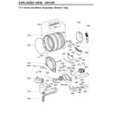 LG WKE100HVA/00 drum & motor assy : electric type diagram