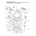 LG WM3700HVA/01 cabinet/control panel assy diagram