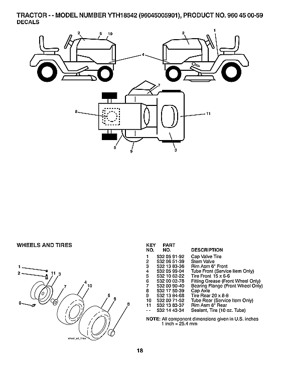 Husqvarna 96045005901 decals diagram