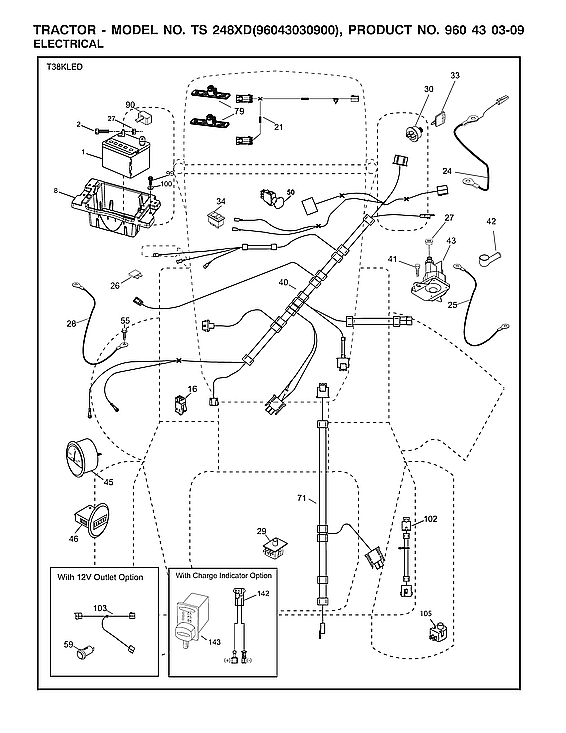 Husqvarna 96043030900 electrical diagram