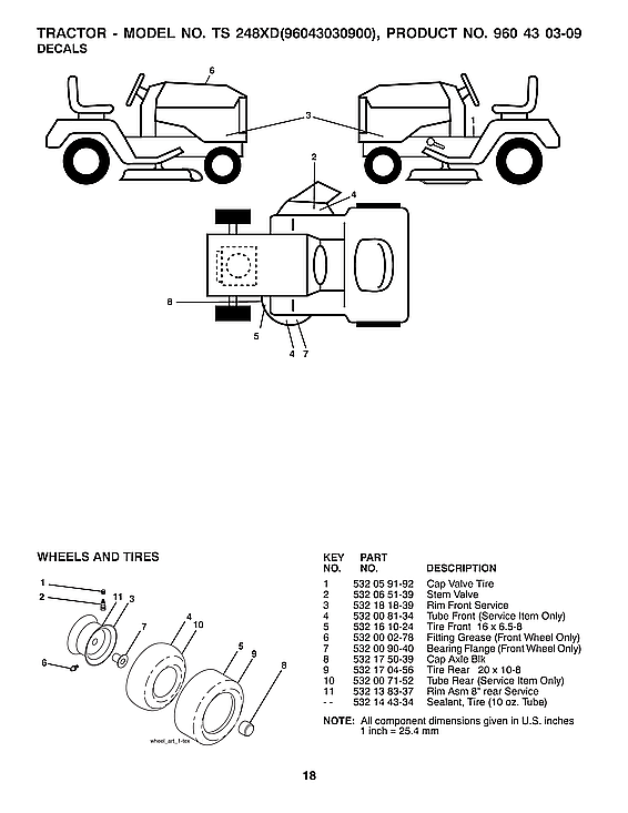 Husqvarna 96043030900 decals diagram