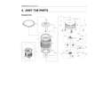Samsung WA50R5400AV/US-00 tub assy diagram