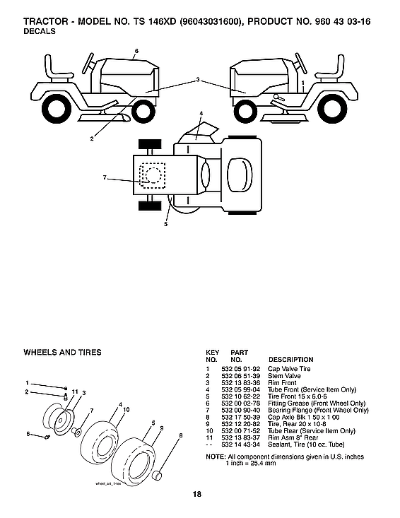 Husqvarna TS146XD-96043031600 decals diagram
