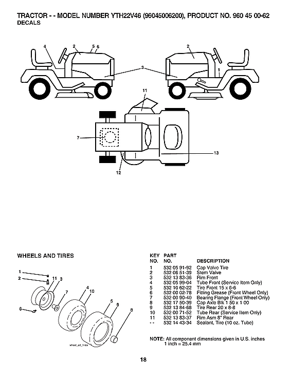 Husqvarna 96045006200 decals diagram