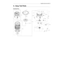 Samsung WA54R7200AV/US-00 tub assy diagram