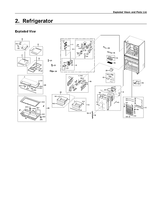 Samsung RF22R7351DT/AA-00 refrigerator diagram