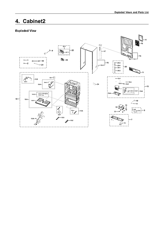 Samsung RF22R7351DT/AA-00 cabinet 2 diagram