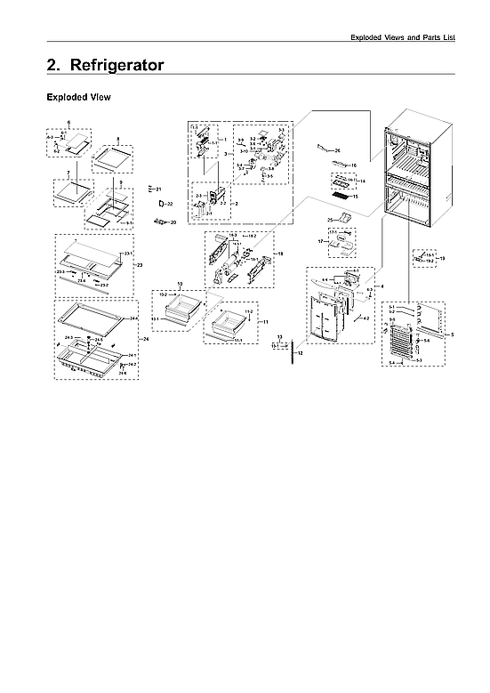 Samsung RF28R7201SR/AA-00 refrigerator parts diagram