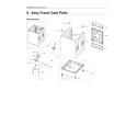 Samsung WA54R7600AC/US-00 frame case assy parts diagram