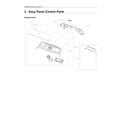 Samsung WA54R7600AW/US-00 control panel assy parts diagram