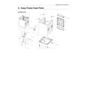 Samsung WA54R7600AW/US-00 frame case assy parts diagram