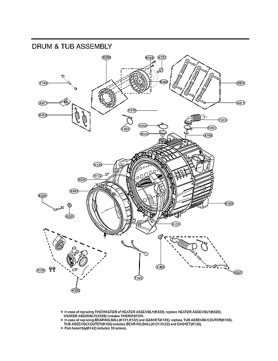 Official LG WM3400CW/00 Washer Parts | Sears PartsDirect