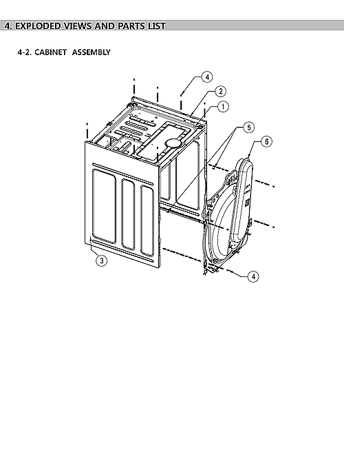 Kenmore 11169142120 cabinet assy diagram