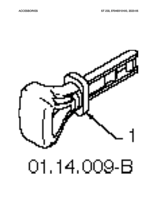 Husqvarna ST230-97046910100 accessories diagram