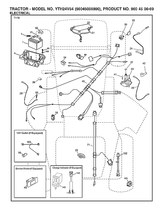 Husqvarna 96045006900 electrical diagram