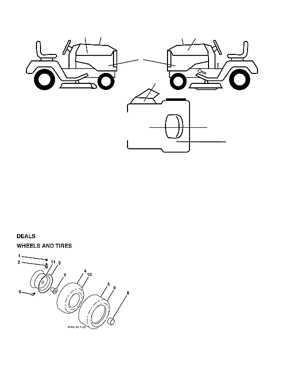 Husqvarna 96045006900 wheels & tires diagram