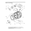 LG WM3700HWA/01 drum & tub assy diagram