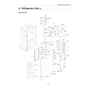 Samsung RF28HMEDBSR/AA-14 left refrigerator door diagram