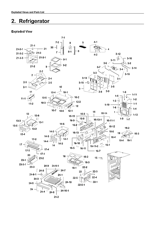 Samsung RFG298HDRS/XAA-01 refrigerator diagram