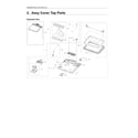 Samsung WA54R7600AV/US-00 top cover parts diagram