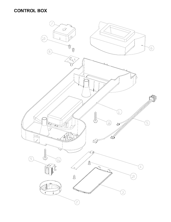Winia WTE18GBTTD control box parts diagram