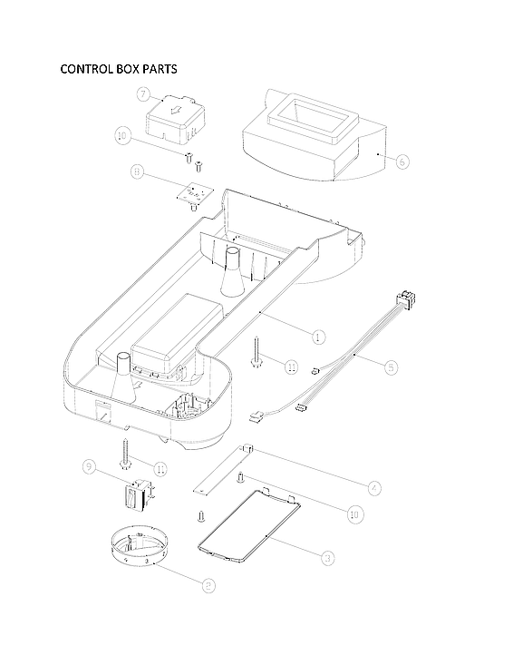 Winia WTE21HBWCD00 control box parts diagram