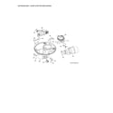 GE GDT655SSJ0SS sump & motor mechanism diagram