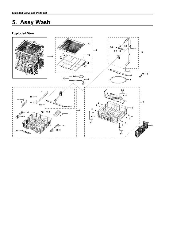 Samsung Dishwasher Parts Diagram