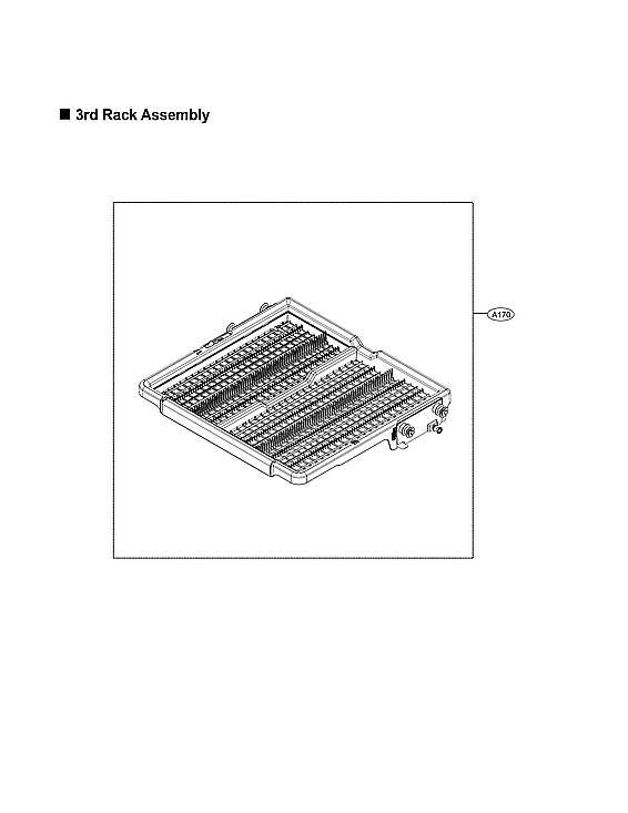 LG LDP6810BD/00 3rd rack assy diagram