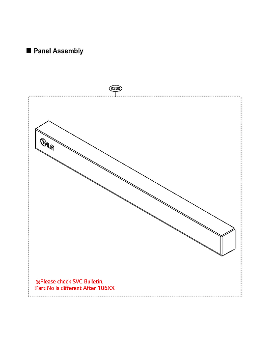LG LDP6810BD/00 panel assy diagram