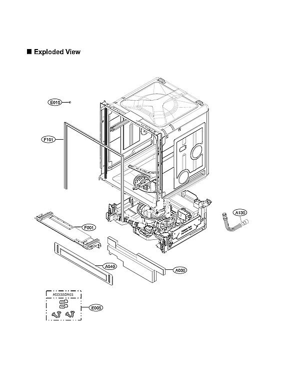 LG LDP6810BD/00 main unit assy diagram