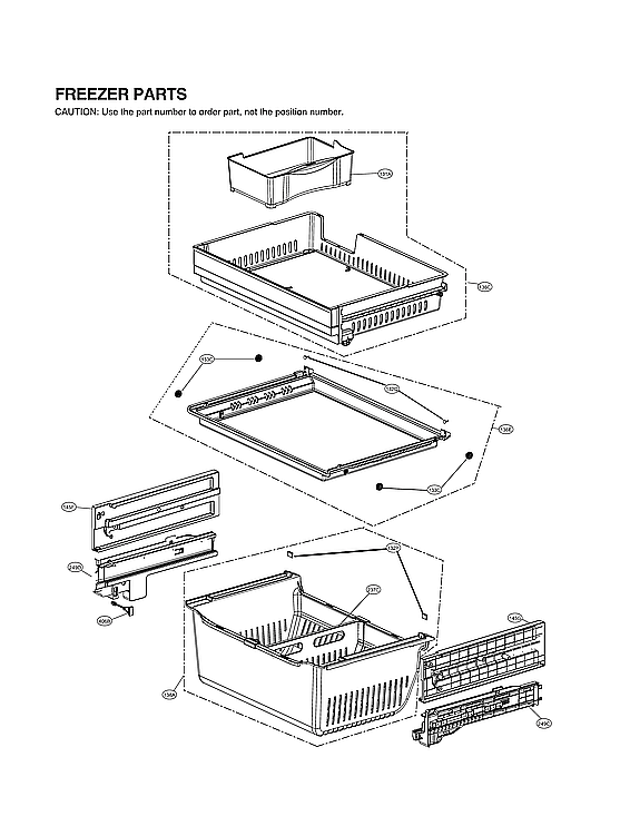 LG LRFXC2416S/00 freezer parts diagram