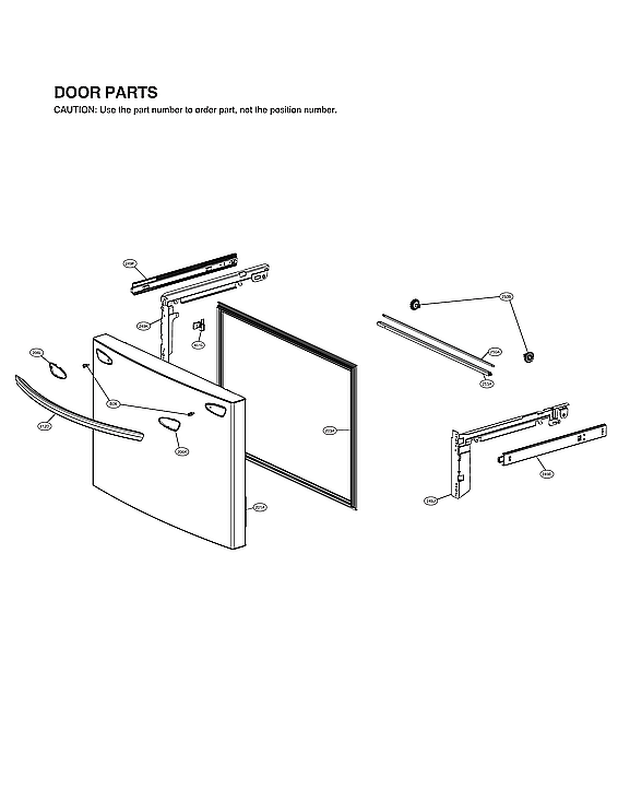 LG LRFXC2416S/00 freezer door parts diagram