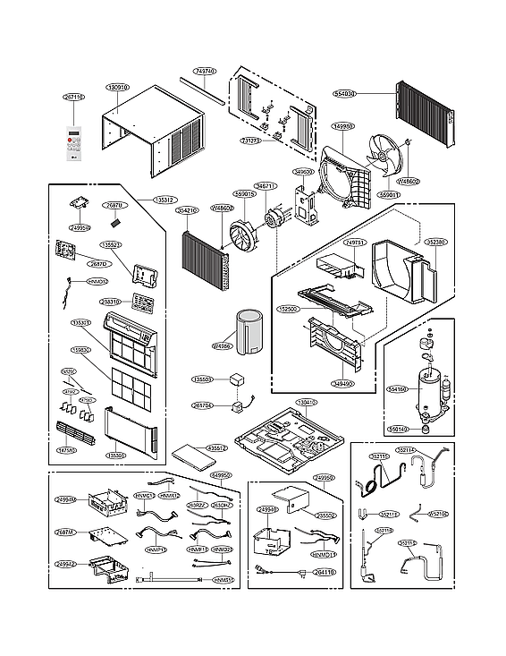 LG LW1019IVSM/00 room air conditioner diagram