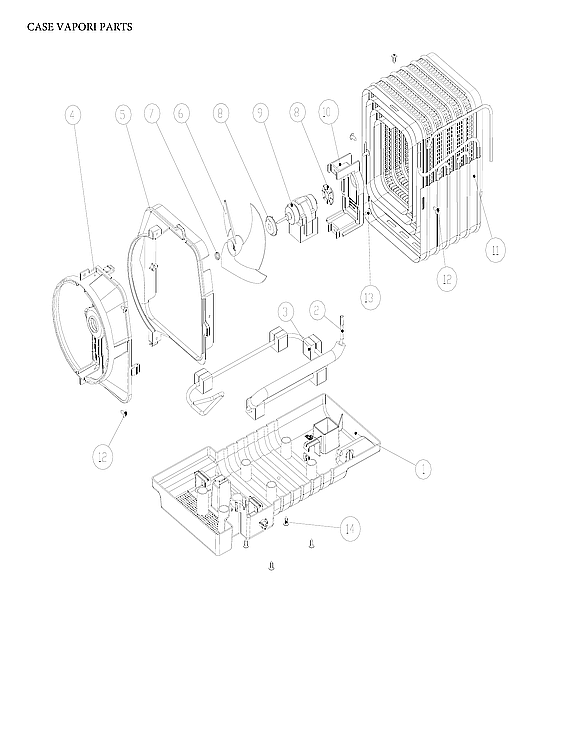 Criterion CTMR182WD1B case vapori parts diagram