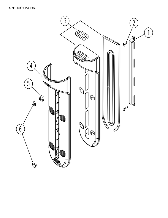Criterion CTMR182WD1B m/f duct parts diagram