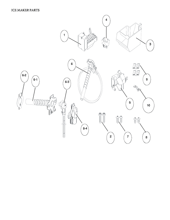 Criterion CTMR182WD1B ice maker parts diagram