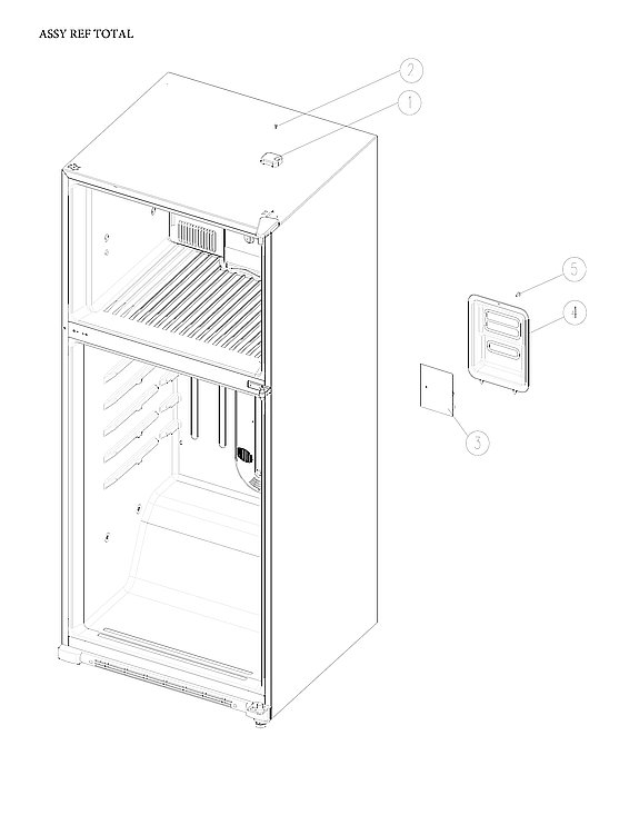 Criterion CTMR182WD1B assy ref total diagram