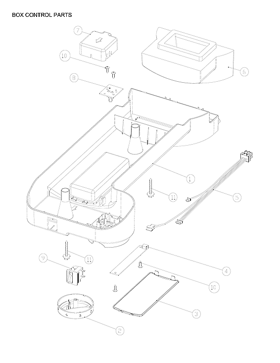 Criterion CTMR208WD1W box control parts diagram