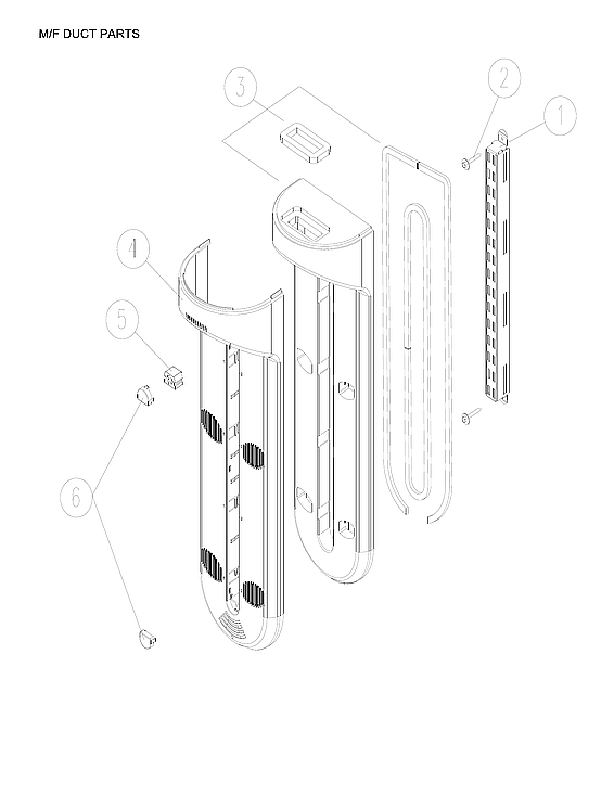 Criterion CTMR208WD1W m/f duct parts diagram