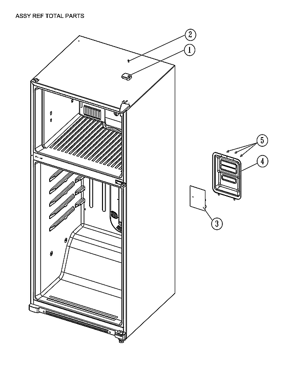 Criterion CTMR208WD1W assy ref total parts diagram