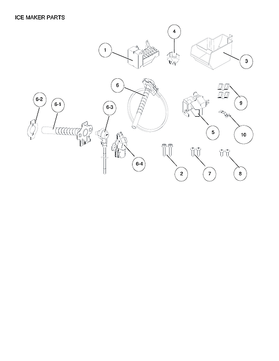 Criterion CTMR208WD1W ice maker parts diagram