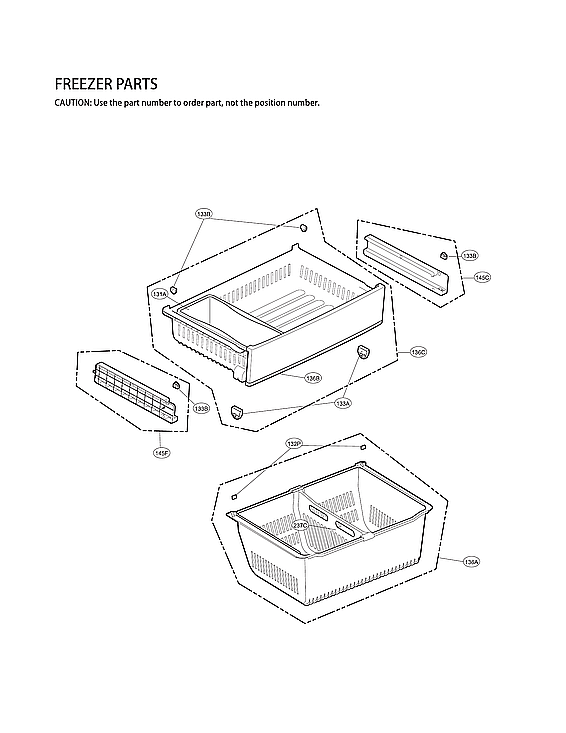 LG LFX28968SW/03 freezer parts diagram