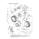 LG WM3670HVA/01 drum & tub assy diagram