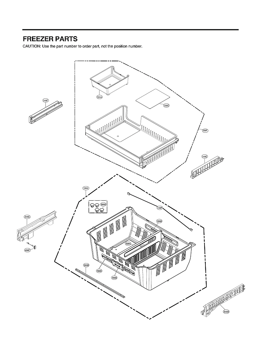 LG LRMDS3006S/01 freezer parts diagram